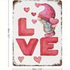Peinture décorative métallique rétro pour la Saint-Valentin pour chambre à coucher de couples, salon, café, bar, restaurant