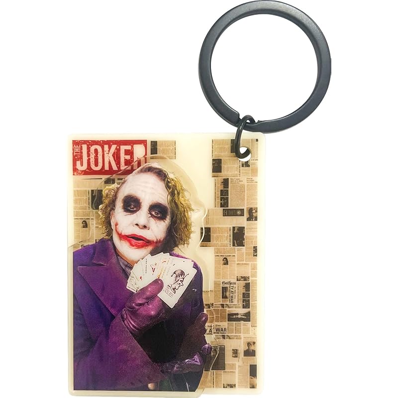 

[In-lock] key ring JOKER key chain IKE446 multi color Total length approximately 11.1cm