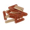 20pcs Retro Synthetic PU Leather Tag DIY Handmade Sew Label Patches Brown