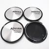 4pcs 63mm 57mm Advan Racing Wheel Center Caps Hub Rims Cover Car Styling Badge Emblem Car Styling