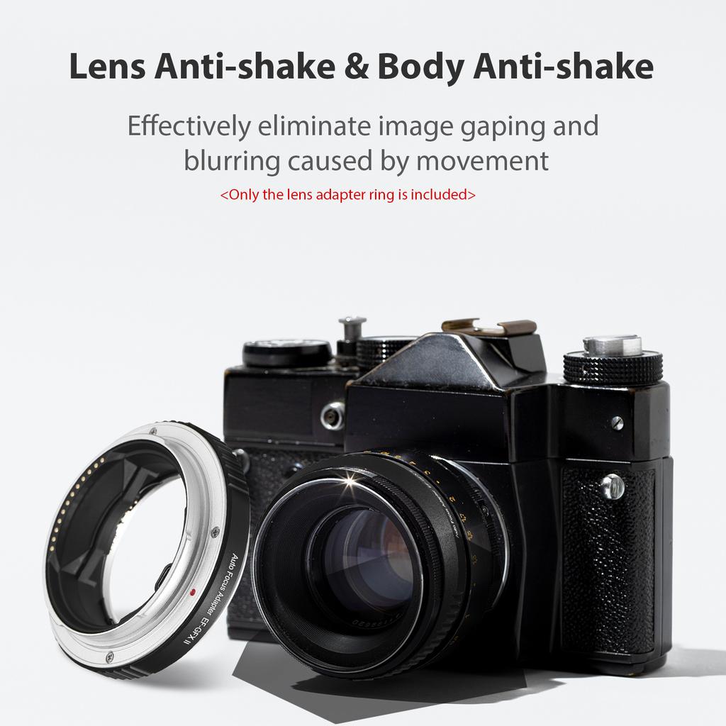Fuji GFX Mount Adapter, EF To GFX Lens Adapter Compatible with GFX100S,100,50S Aluminum Alloy Manual Mount with Camera Lock