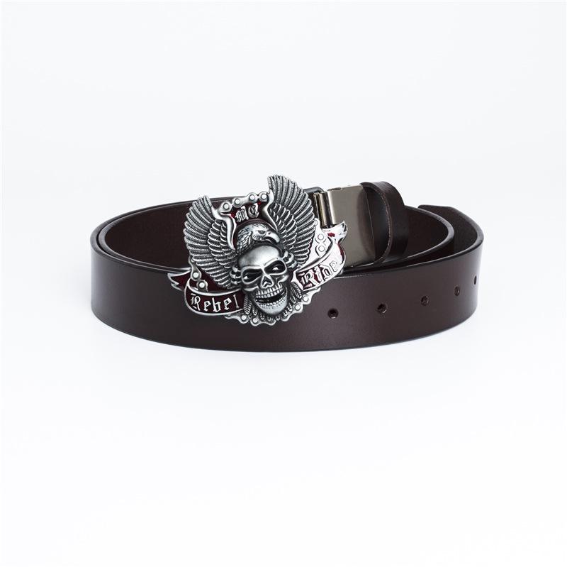 Buffalo Leather Retro Men's Casual Jeans Belt