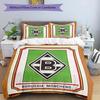 3pcs Duvet Cover Set (1*Duvet Cover + 2*Pillowcase, Without Core), Borussia Monchengladbach Print Bedding Set, Bedroom Decor, All‑Season, Birthday Gif