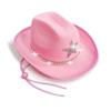 Pentagram Cowboy Hat Star Sequin Birthday Party Hats Cowgirl Hats Women Performance Hat For Adults Party Hats Cosplay