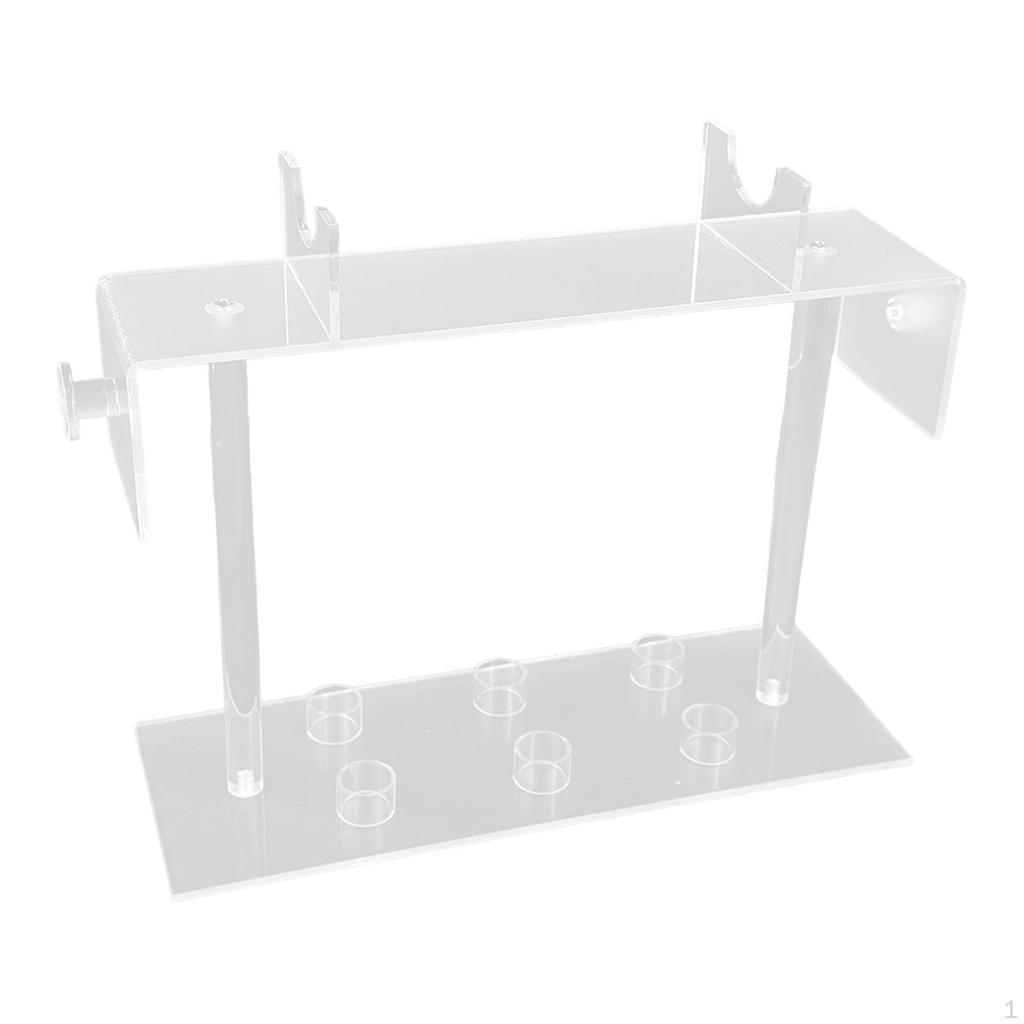 Hair Tool Organizer Storage Nonslip Display Countertop Desktop Dryer Stand Acrylic Holder for