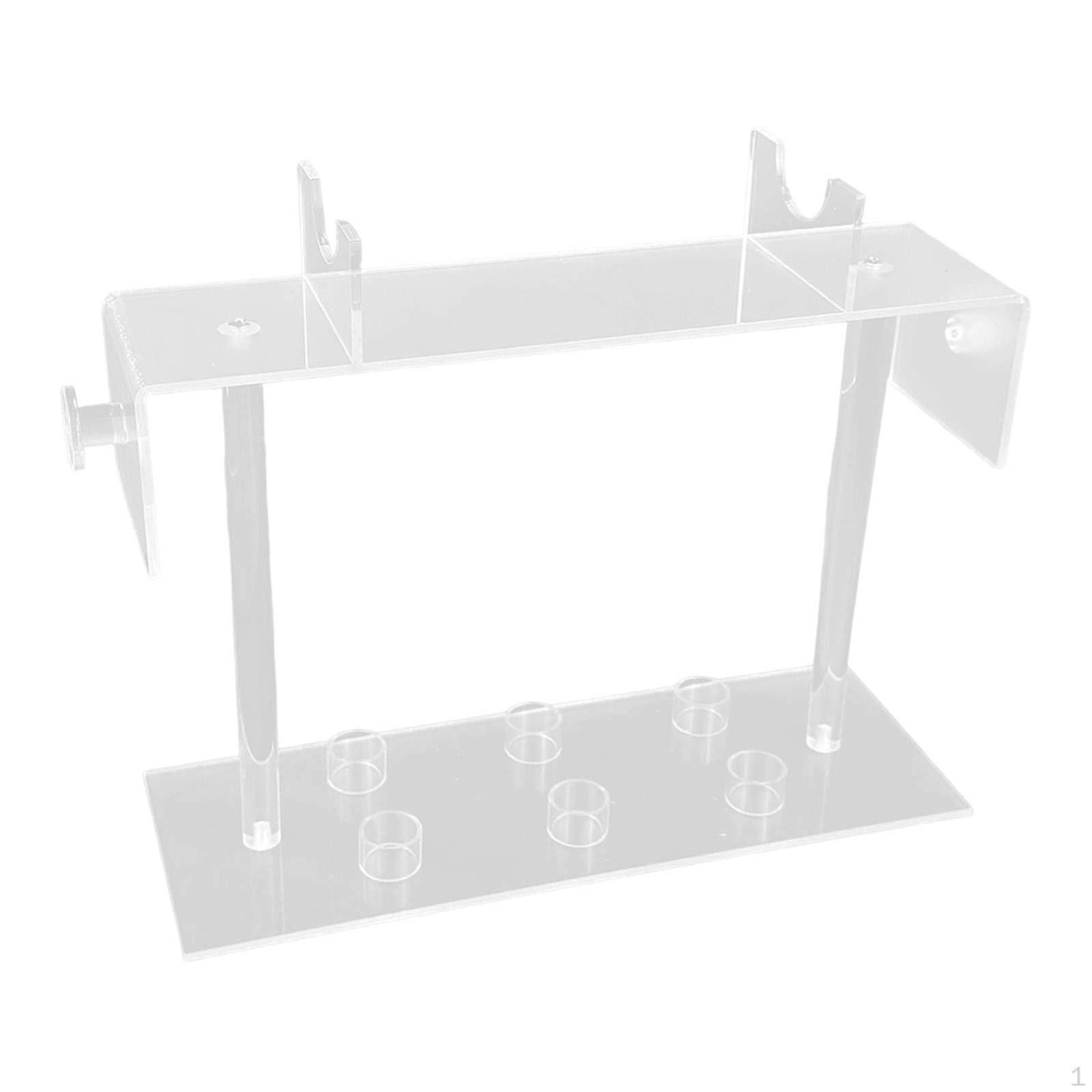 

Hair Tool Organizer Storage Nonslip Display Countertop Desktop Dryer Stand Acrylic Holder for