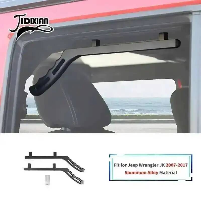 JIDIXIAN Car Front Rear Grab Handle fit for Jeep Wrangler JK 2007 208 2009 2010 2011 2012 2013 2014 2015 2016 2017
