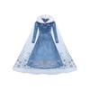 Velvet Elsa Princess Dress for Girls: Autumn/Winter Style with Puffy Skirt - Perfect for Performances and Christmas.