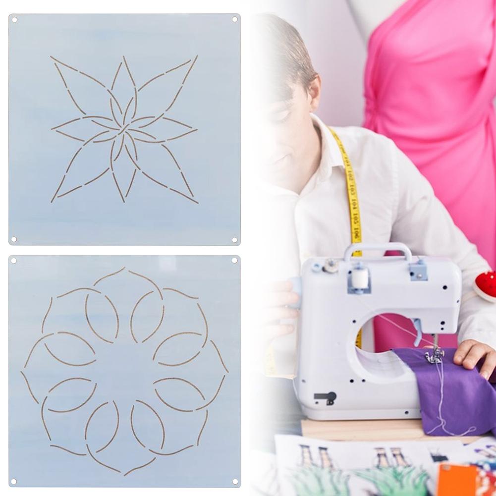 Embroidery Stencil Drawing Line Quilting Stencils for Sewing Plastic Art Patterns Drawing Templates for DIY Craft