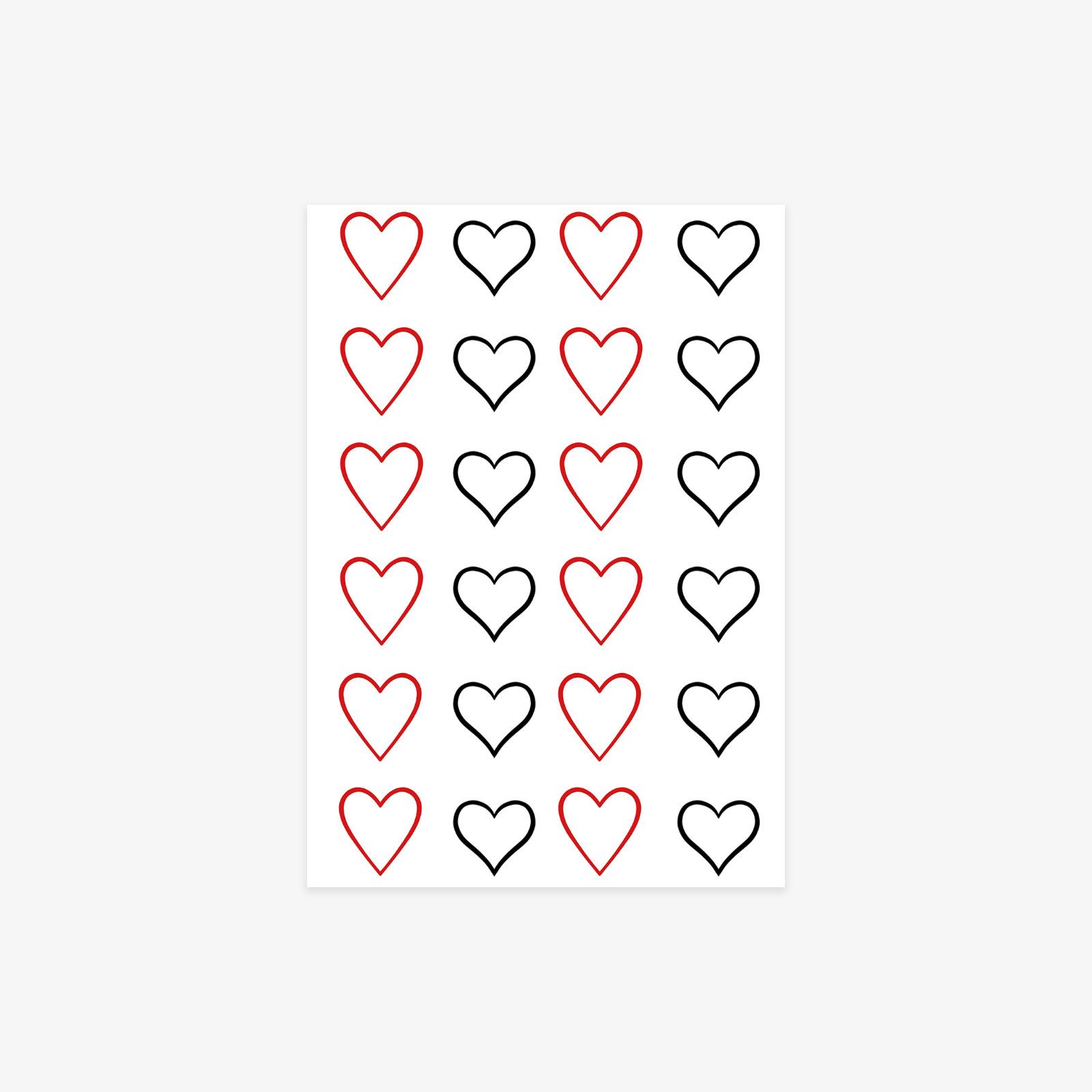 Tattoo Sticker Simple Cute Small Picture Love Finger Waterproof Lasting Hottie Tattoo Sticker 7*10