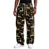 Men's Streetwear Casual Loose Fit Comfortable Athletic Pants with Christmas Print for Holiday Lounging