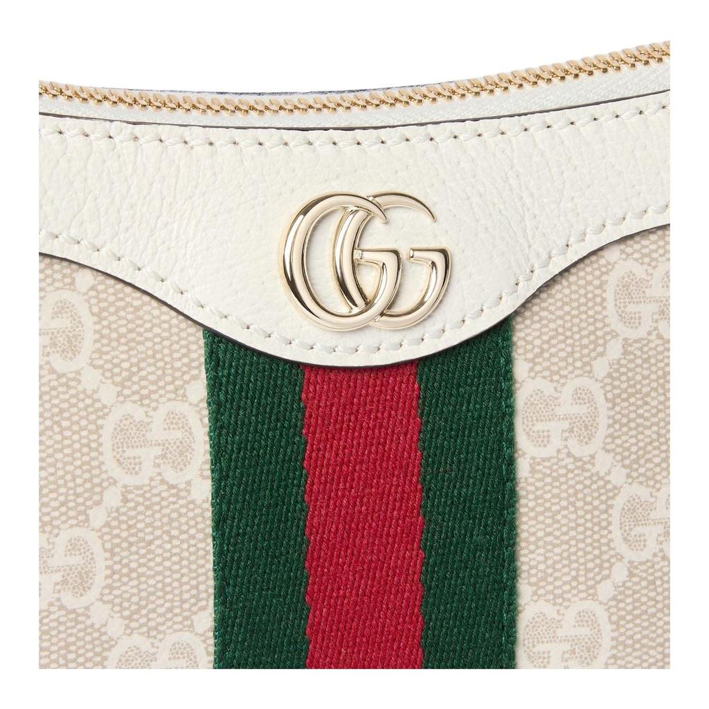 GUCCI Ophidia GG Monogram Coated Fabric Handbag Small Women's Beige & White 841341-FAE0J-9643