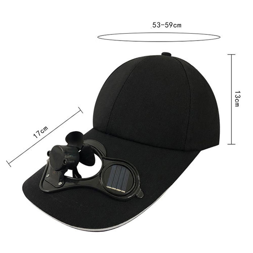 Summer Camping Hiking Cooling Novelty Solar Travel Hat Sport Cap Sun Visor Fan Baseball Hat