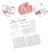 Silicone Casting Molds DIY Crystal Epoxy Mold Kit Crafts Necklace Pendant Making Tools