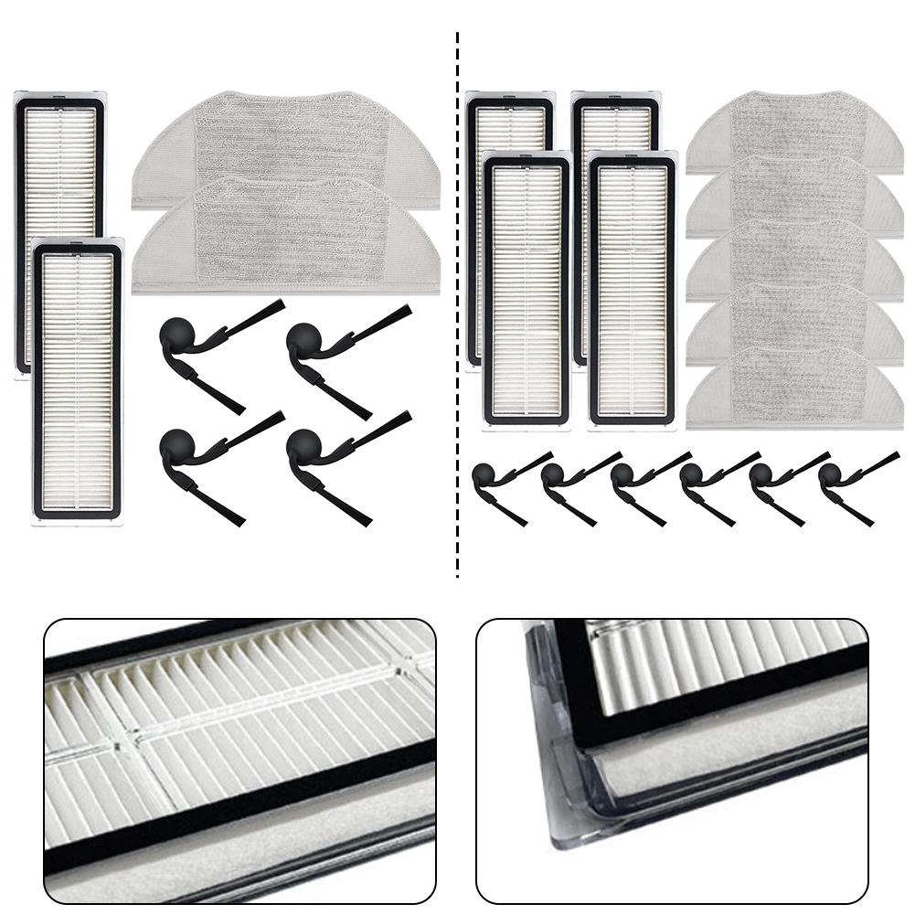 Side Brush HEPA Filter Mop Pads Spare Parts For Xiaomi Robot Vacuum S40 / OV81 Replacement Household Floor Cleaning Accessories