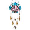Sea Animal Sun Catcher Coastal Hanging Decoration Conch Starfish Seahorse Suncatcher for Home Windows Balcony Decor