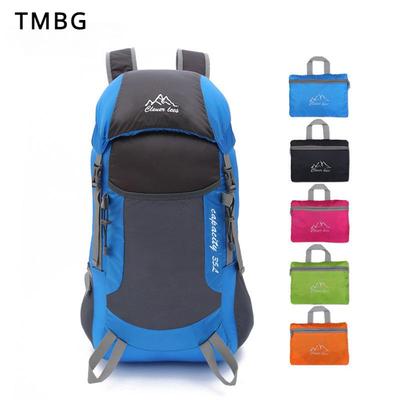 Bolsa de Viaje Plegable Portátil de Moda 36L Ultraligera Transpirable de Gran Capacidad Mochila de Escalada al Aire Libre Unisex de Nylon de Alta Calidad Bolsa de Senderismo Trekking