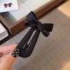 Polyester Karo Schleife Haarspange Hochwertige Koreanische Haarspangen Haarspange für Pony Schleifenkopf Haarspange Party
