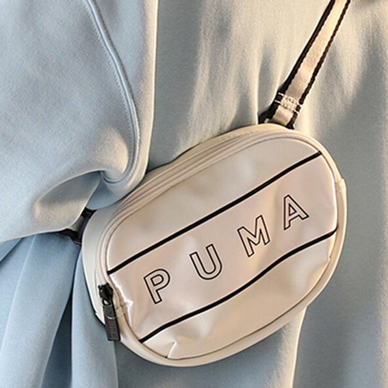 Puma Core Color Block Fabric Shoulder Bag Women Bags Smoke-Gray 077391-02