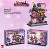 Halloween Gift Magic Laboratory Mini Bricks Magic House Building Blocks Architecture Puzzles Models Children Toys