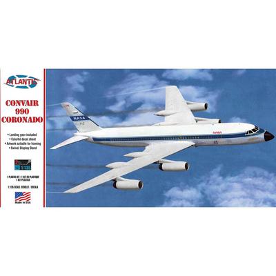 Atlantis Models NASA Convair 990 Jet Airliner Plastic Model ATLAMCH254 Molded Color 1/135