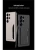 Samsung S25 Ultra High-End Business Leather Case with Card Holder & Stand