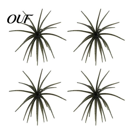 Subtle Dynamics Soft Fishing Baits Floating Sea Urchin Lures, Highly Elastic TPE Bionic Baits, Finesse Rig Plastic Lures Flexible Realistic Tentacles
