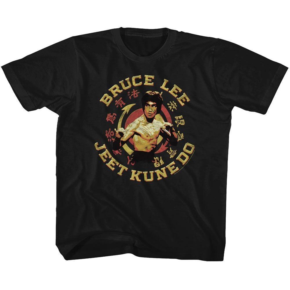 Kids Bruce Lee Jkd Master Black Icon Shirt XXXL