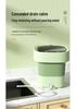 Compact Folding Washing Machine with Automatic Spin and Dehydration for Dormitory or Home Use