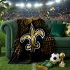 Who Dat Nation Football Blanket Lightweight Flannel Bedding Blanket Perfect for Travel, Camping, Living Rooms, Offices, Sofas, Fan Christmas gift