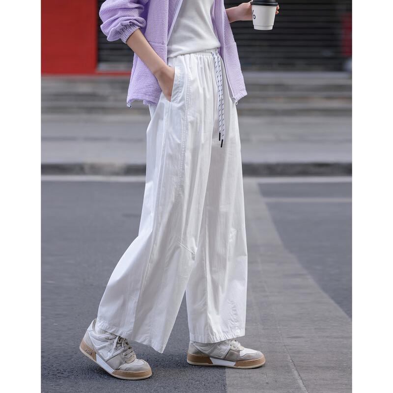 Demana Women s Cloud Cotton Elastic Waist Tapered Ankle Pants L