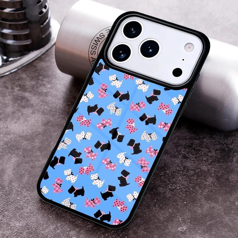 Westie Scottie Scottish Terrier Phone Case For iPhone 17,16e,15,14,13,12,11,Mini,Pro,MAX soft Silicone Cover