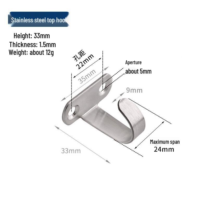 Jinrongda Heavy-Duty Stainless Steel Ceiling Hook for Fans