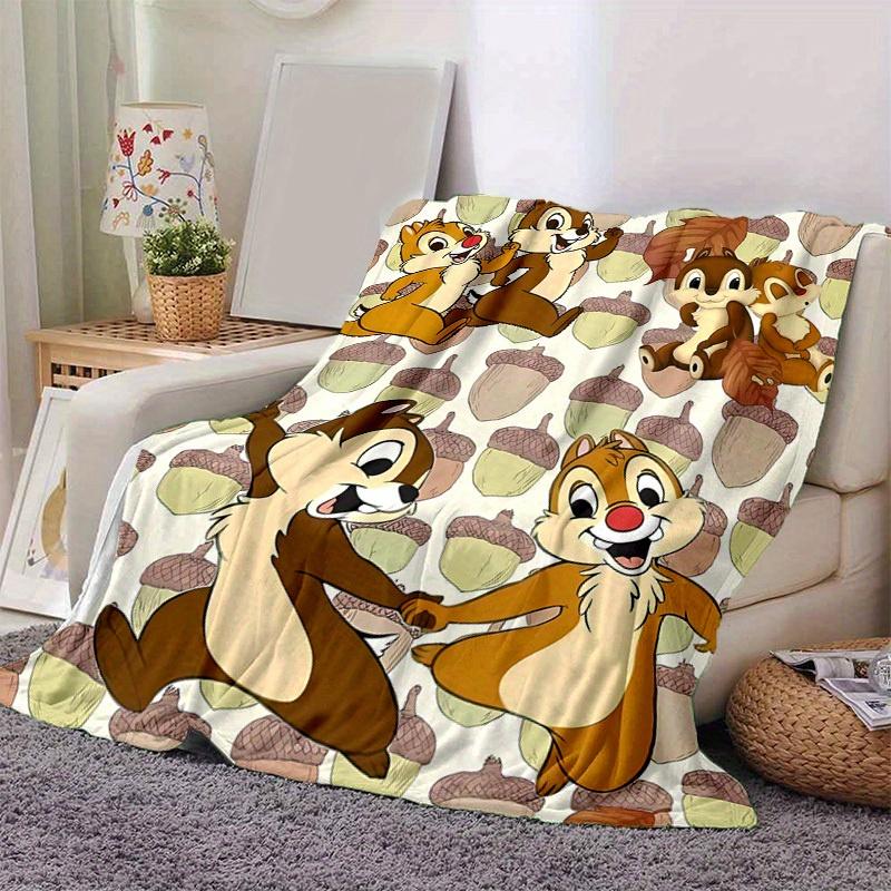1pc. Autumn Acorn Patterned Throw Blanket, Seasonal Decorative Blanket, Soft Flannel Throw Blanket, Versatile & Cozy for Bedroom,Cartoon Print Home De