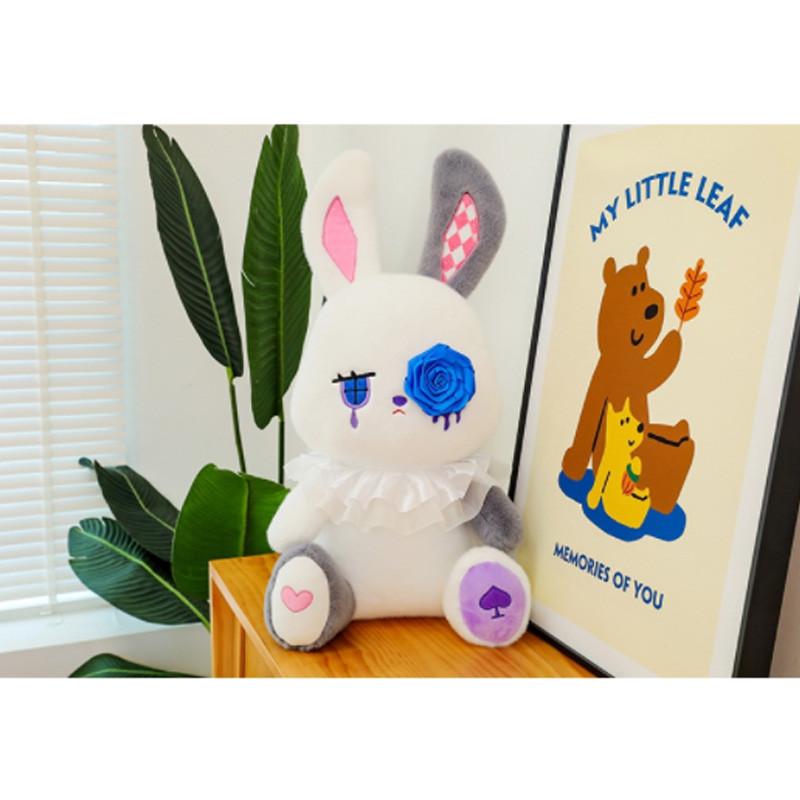 Rabbit Sad Rose Plush Toy Doll Home Decoration Sofa Ornament Girl Holiday Gift