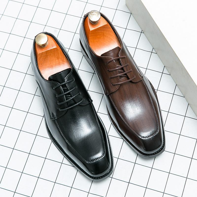 Men's Business Dress Shoes Luxury Handmade Leather Shoe Fashion Pointe Wedding Party Shoes Men Casual Oxford Footwear Man Shoes
