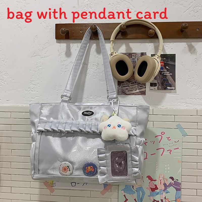 

Youthful Nylon Casual Backpack With Waterproof Design For School And Commuting срібний
