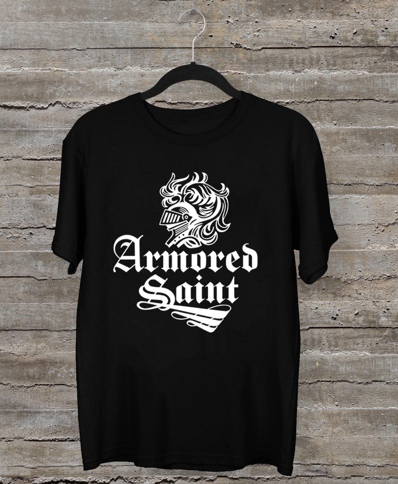 

NEW Armored Saint Band Logo Classic Black All Size Shirt 4XL