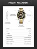 CURREN 8475 Men's Multifunction Waterproof Wristwatch with Large Dial
