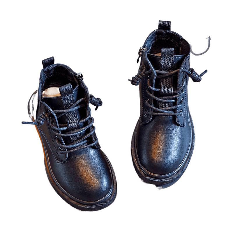 2024 New Autumn Children's British-Style Ankle Boots: Trendy Martin Boots for Girls and Boys