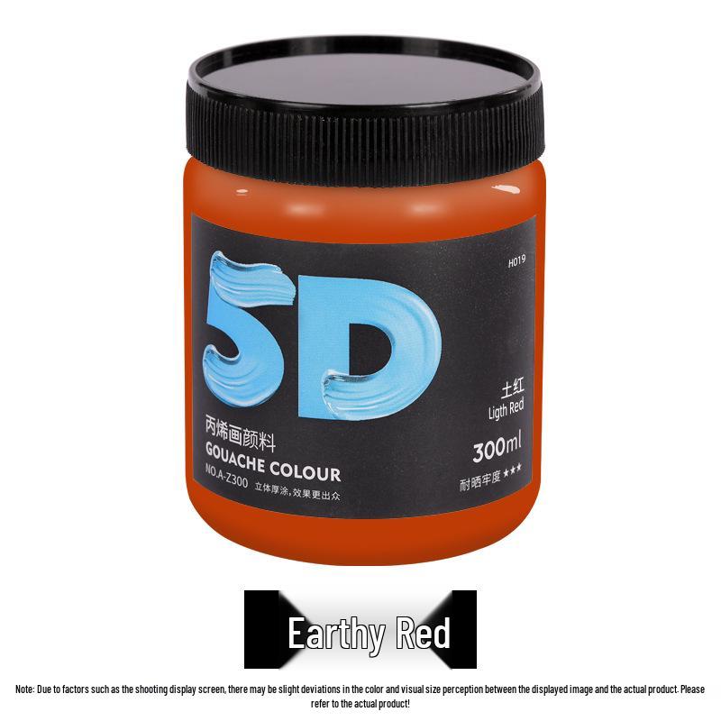 Lata de Pintura Acrílica de 300 ml: Impermeable, Ideal para Estudiantes de Arte, Proyectos de Bricolaje y Arte Pintado a Mano por Niños