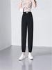 Summer High-Waisted Tapered Cropped Harem Pants for Middle-aged and Elderly Women - Loose, Slimming, Plus Size
