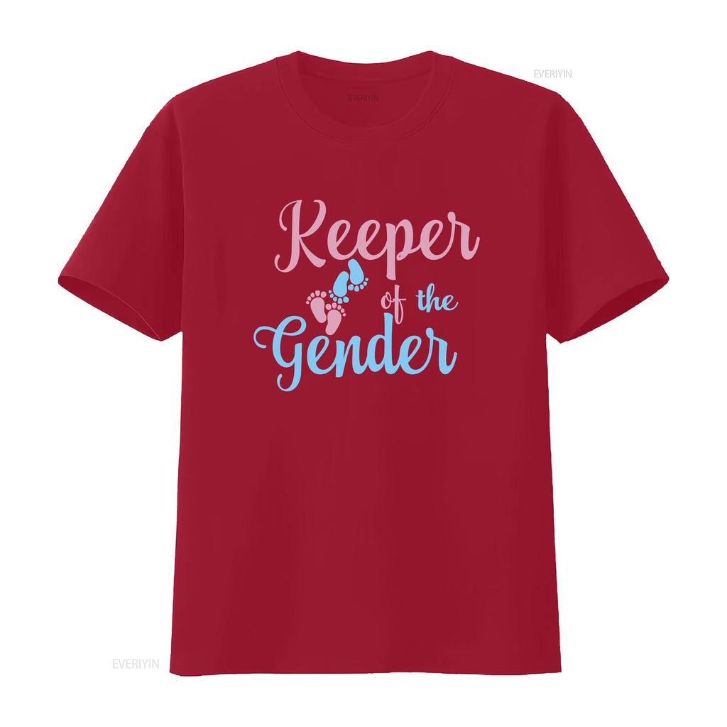 Keeper Of The Gender T Shirt Reveal Pregnant Pregnancy Announceunisext Idea Baby Boy Girl Future Mom Vintage