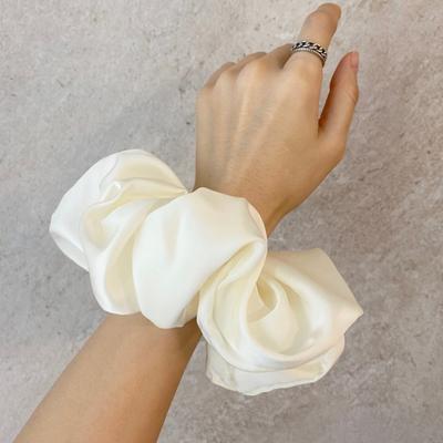 Silk Scrunchies for Women Korean Chiffon Elastic Hair Ties Ponytail Holder Headwear Femme