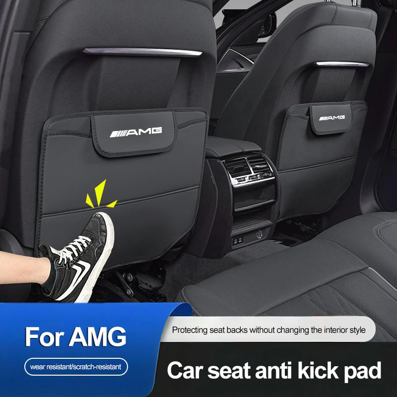 JBCR1 Leather Car Seat Protector Kids Anti-kick Pad Storage Bag For Mercedes Benz AMG GLC W203 W206 W220 W205 W211 W212 W201 W210 W108