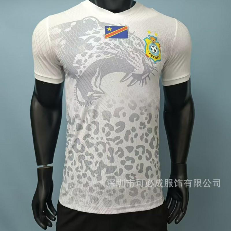 Men Women Short Sleeve Football Jersey Democratic Republic Of Congo 2026 World Cup Fan Edition Lightweight Training Top