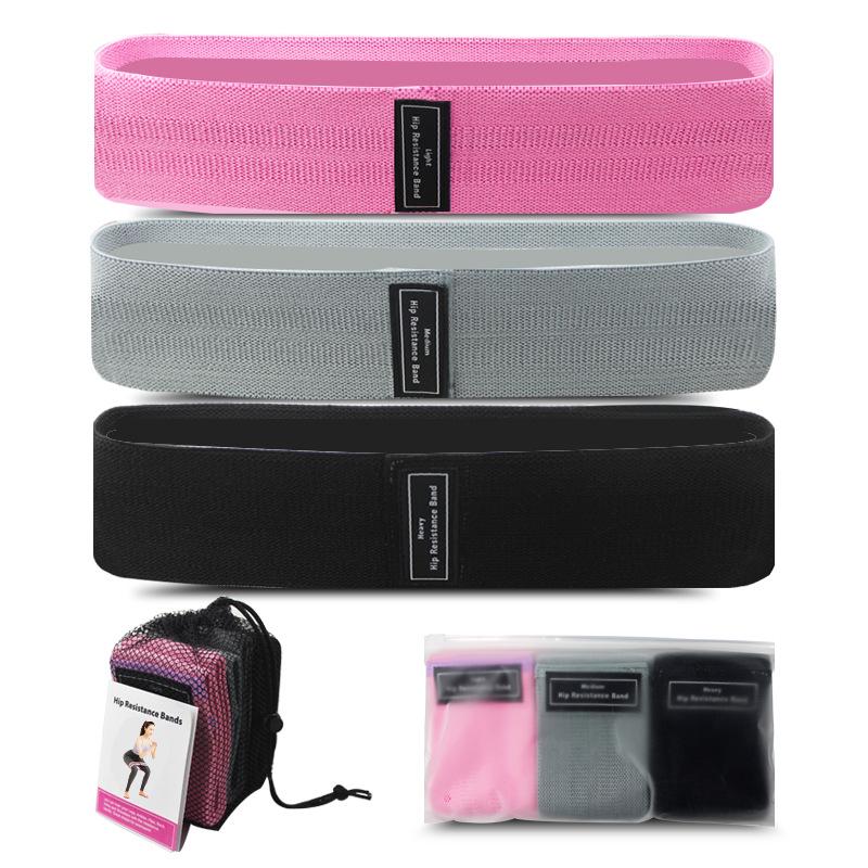 Elastic Resistance Bands for Fitness, Booty, Squat & Glute Workouts