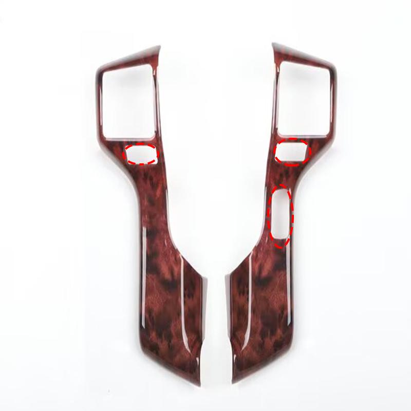 For TOYOTA 4Runner 4 Runner 2010-  CarbonFiber Steering Wheel Trim Direction Control Button Frame Cover Styling Accessories