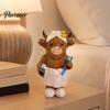 Environmentally Friendly Resin Decor Highland Cow Bathroom Figurine, Bathrobe Statue, Wateroroof Small Desktop Figurine Gift Animal Ornament for Sink
