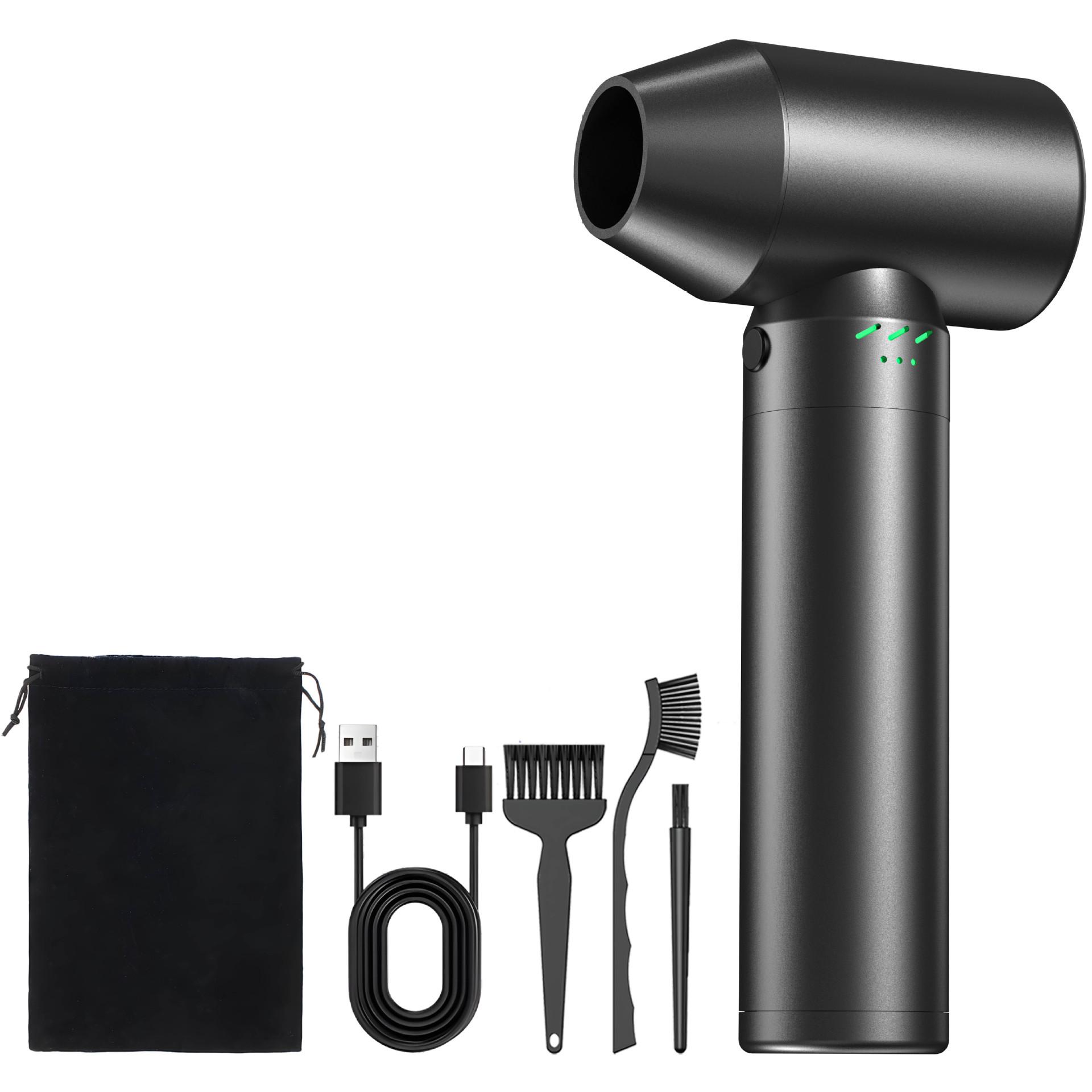 

15000mAh Turbo jet fan 3 Speed control 80000RPM Handheld Turbo Jet Fan Brushless Motor Superstrong Instantaneous